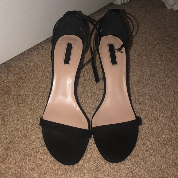 Forever 21 Shoes - Forever 21 Strappy Black Heels